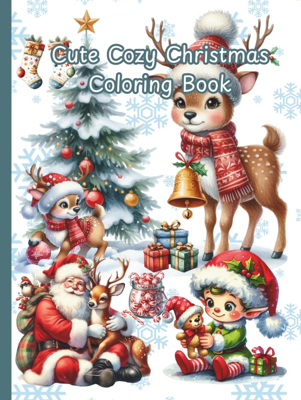 Cute Cozy Christmas Coloring Book