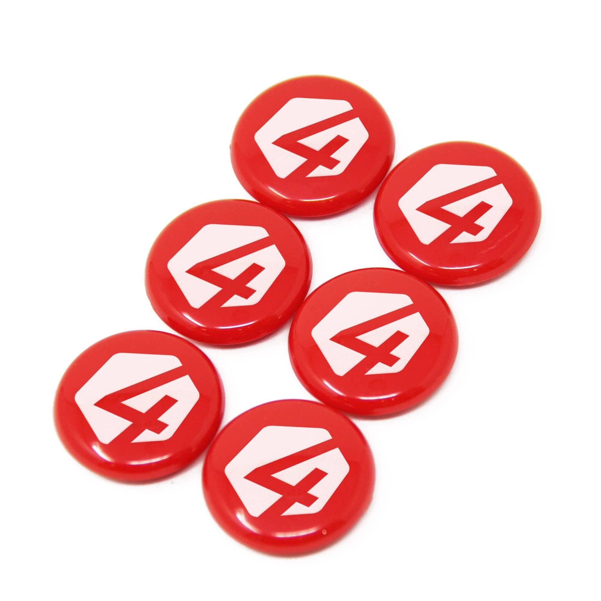 24 Magneti Di Pianificazione Delle Preavviso Ad Alta Potenza Stampati Per Frigorifero, Lavagna, Scheda Memo E Ufficio - 40mm Dia x 11mm Di Altezza - 4 Pacchi Di 6