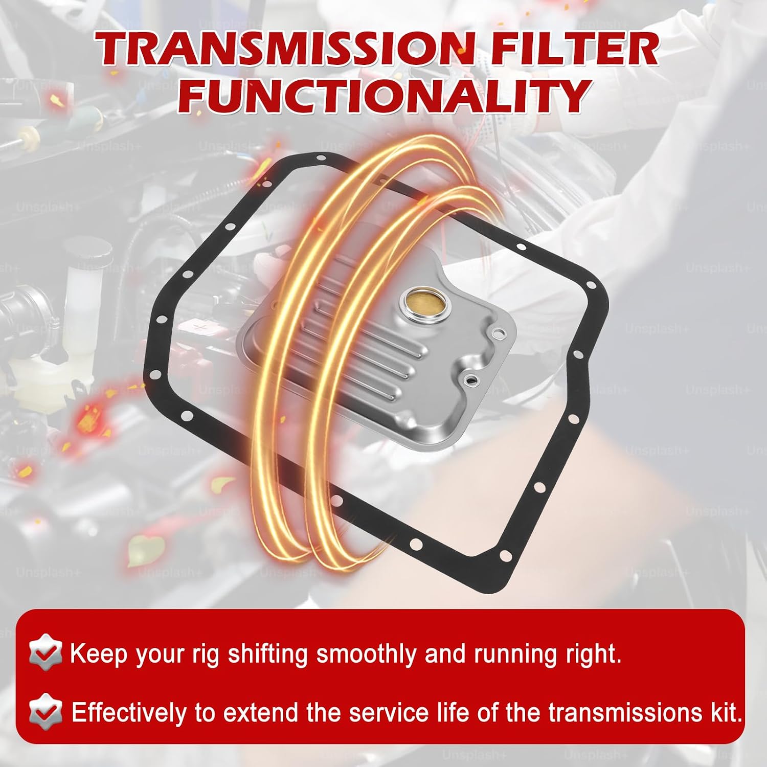 Kessocco 35330-08010 3516821010 3516821011 U151E U151F U250E Automatic Transmission Filter Kit for Toyota Highlander Matrix Corolla RAV4 Camry Sienna Avalon ES330 RX330 RX350 2003-2013