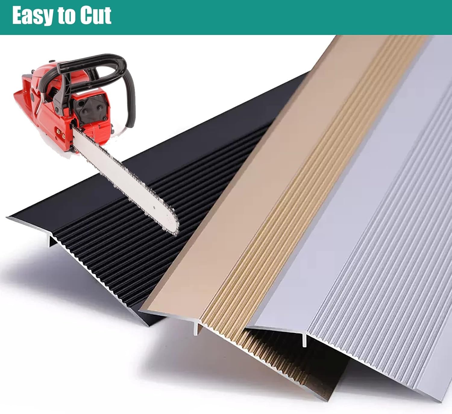 Floor Transition Strip for Gap, 4inch Wide Uneven Floor Transition Strip for 1.5-4.5cm Height Difference,Wood to Tile/Door/Laminate Floor,Metal Threshold Reducer ( Color : Gold , Size : 90cm/35.4in/2.