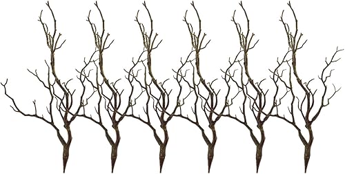 Sigdio Tallos de plástico artificiales, ramitas bohemias, ramas de árbol secas para bodas, fiestas, decoración del hogar y hotel (verde, 6)