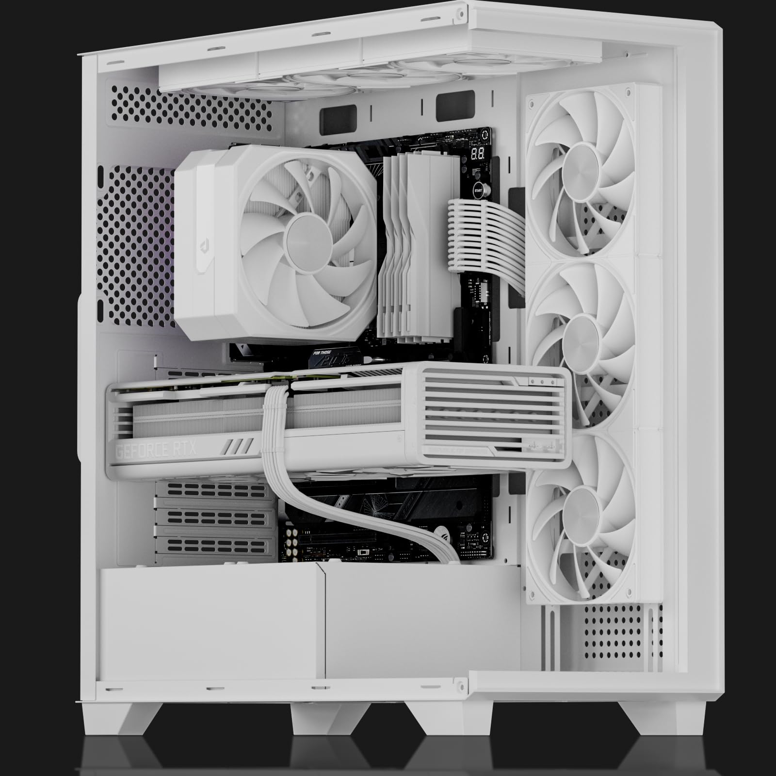 upHere U3K6 PC-Lüfter (2 Stück) - 360mm Single-Frame Ventilator, 4-Pin upHere U3K6 PC-Lüfter (2 Stück) - 360mm Single-Frame Ventilator, 4-Pin