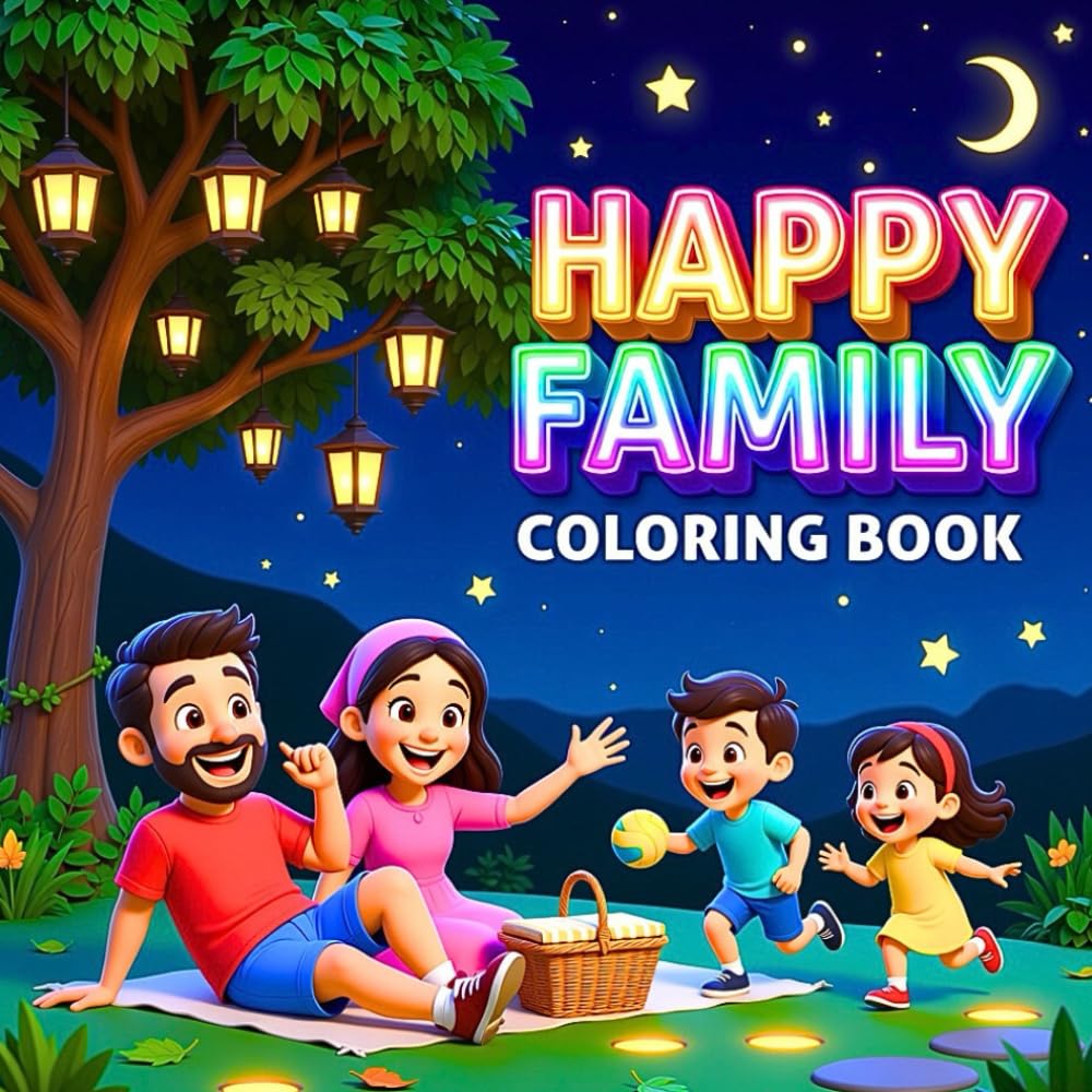 Happy Family Fun Joyful Togetherness Playful Adventures Loving Moments Cozy Home Life Creative Relaxation Harmony & Smiles Coloring Book: A ... Outdoor Fun Pets Celebrations & Everyday