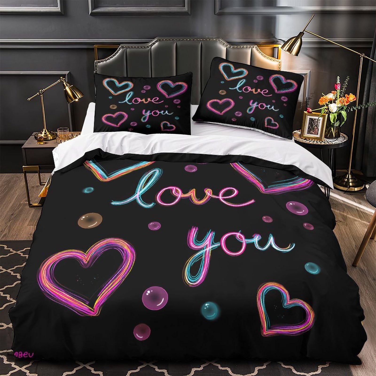Housse de couette microfibre hypoallergique douce ado 3d