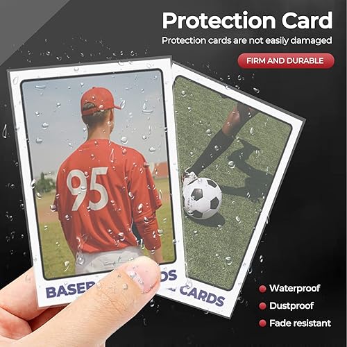 Miniatura 5 de Paquete de 500 fundas suaves para tarjetas, fundas para tarjetas de béisbol, fundas protectoras de tarjetas estándar Toploaders, para tarjetas de