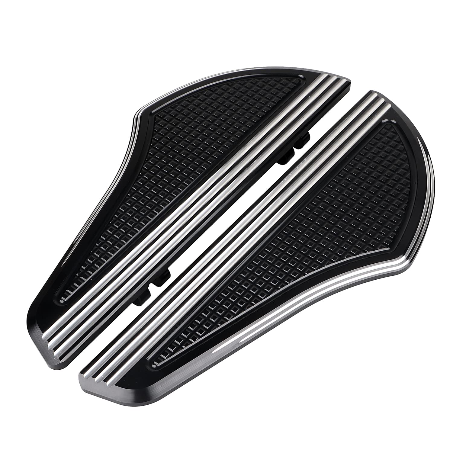 XMMT Defiance Front Rider Foot Floorboards For Harley Road Glide Electra Glide Ultra Classic FLHTCU Softail, CNC Cut
