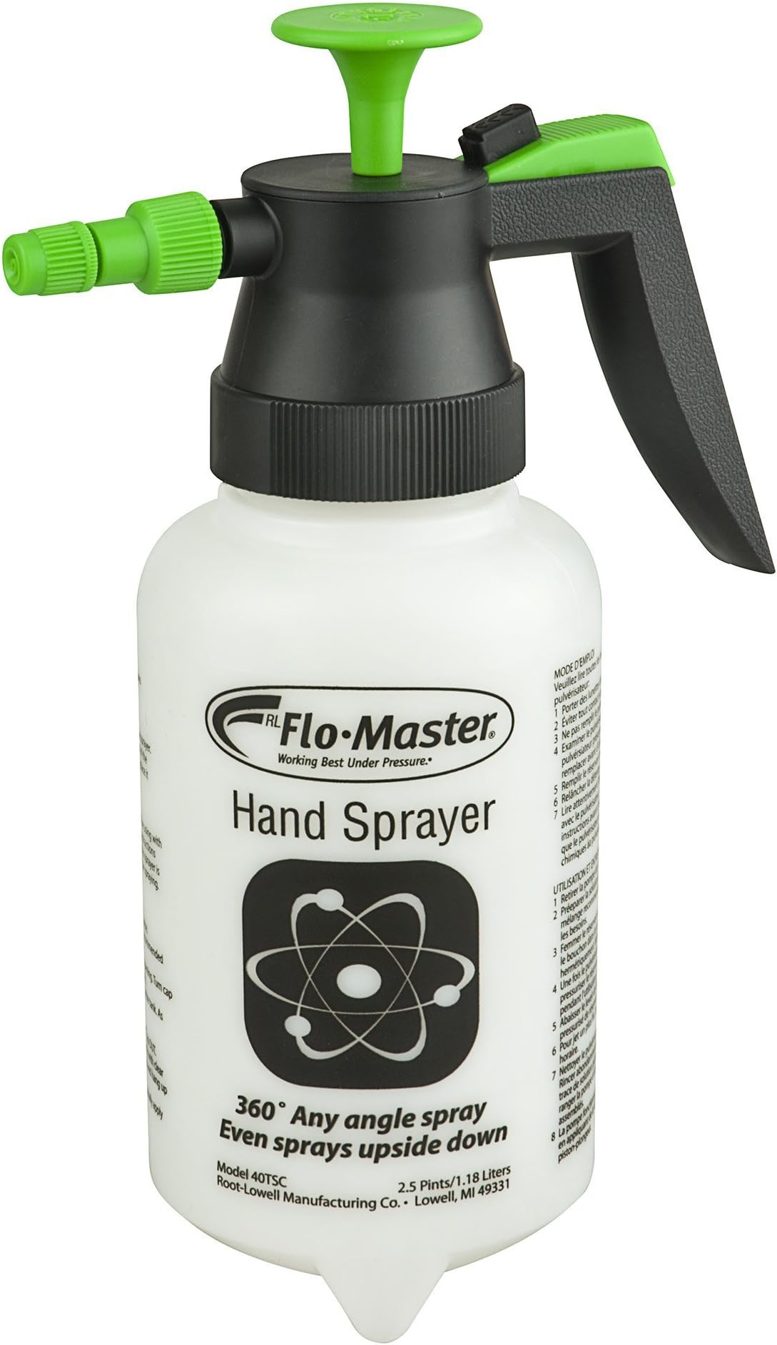 Root Lowell Flo-Master Pressurized Pump Sprayer, 40-Ounce