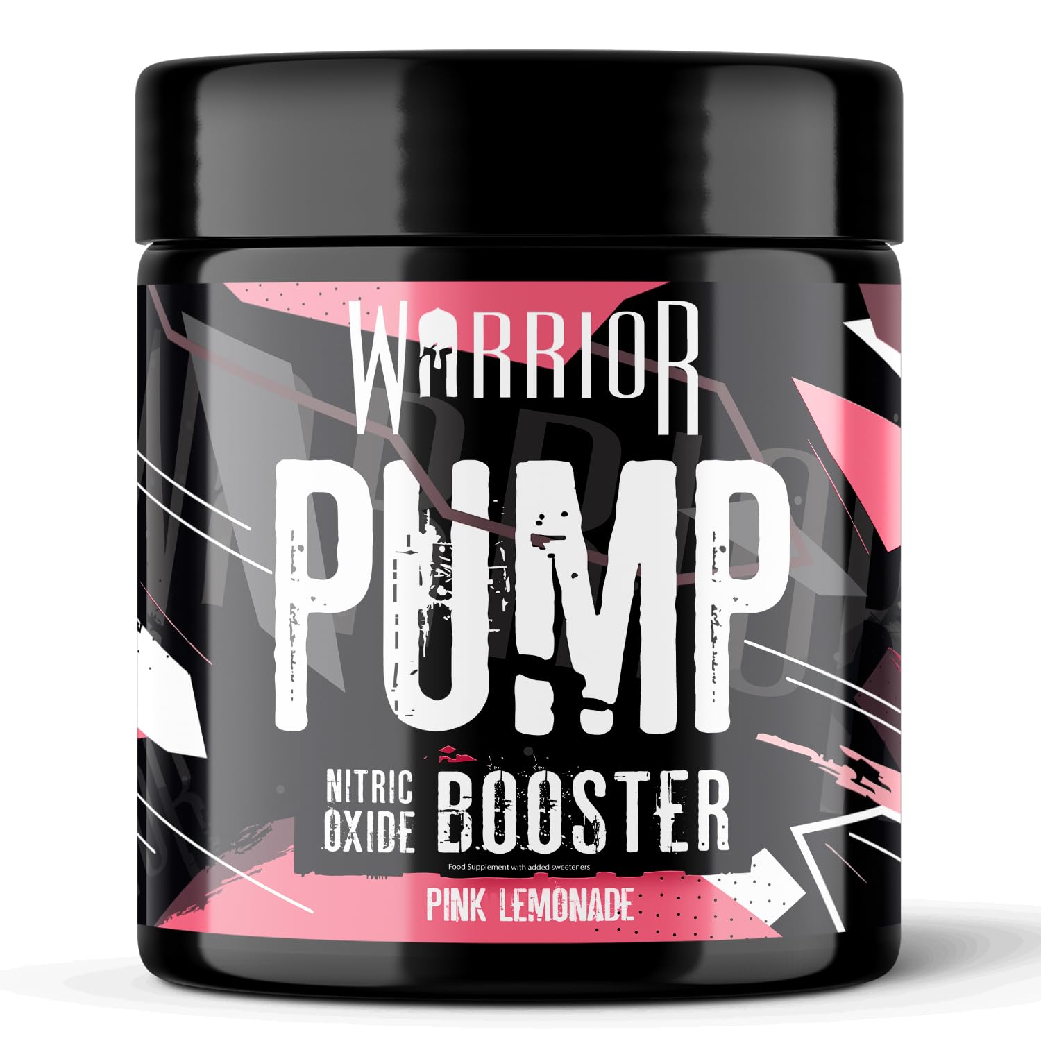 Warrior Pump Pre Workout Powder 225g – Non Stim & Caffeine Free Preworkout Nitric Oxide Supplement – Contains Citrulline Malate, Glycerol, Cyclic Dextrin and Beetroot – 30 Servings, Pink Lemonade