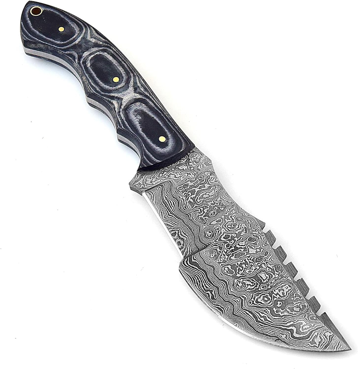 Poshland TR-1168 Custom Handmade Damascus Steel 10 Inches Tracker Knife – Perfect Grip Black Micarta Handle Poshland TR-1168 Custom Handmade Damascus Steel 10 Inches Tracker Knife – Perfect Grip Black Micarta Handle