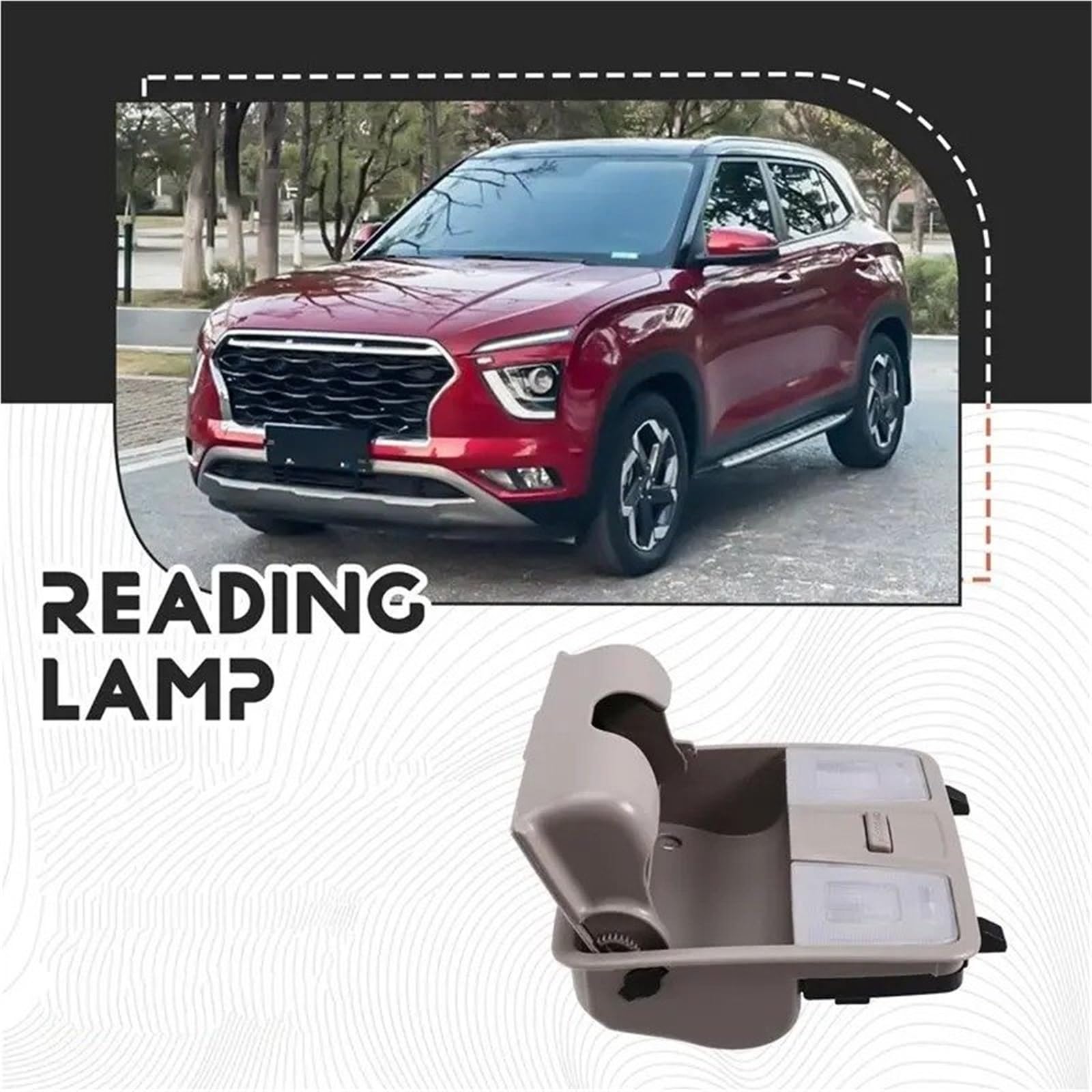 Per Elantra GT Per I30 IX25 Per Creta K3 2012-2018 Cupola Luce Luci Lettura Lampada Sala Montaggio 92800-2V000 92800-4V000 Lampada Lettura Sul Tetto