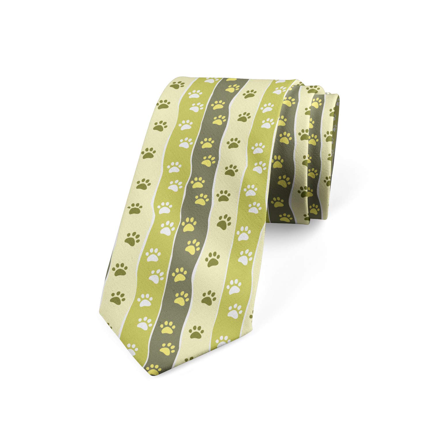 Lunarable Necktie, Cat and Dog Paw Traces, 3.7