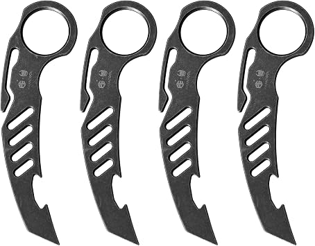 Petrified fish Karatool Titanium prybar Tool (Black)