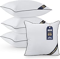 Utopia Bedding 18x18 Throw Pillow Inserts (4 Pack, White) - Plush Supportive Cushion Stuffers for Sofa, Bed, Couch Sham