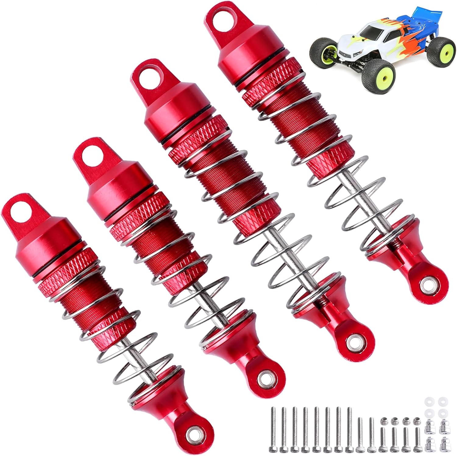 Amazon.com: FriHobby Aluminum Shocks Assembly for 1/18 Losi Mini-T 2.0 ...