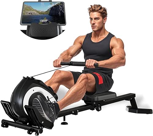 Magnetic Rowing Machine for Home | Adjustable 8-Speed Booster |