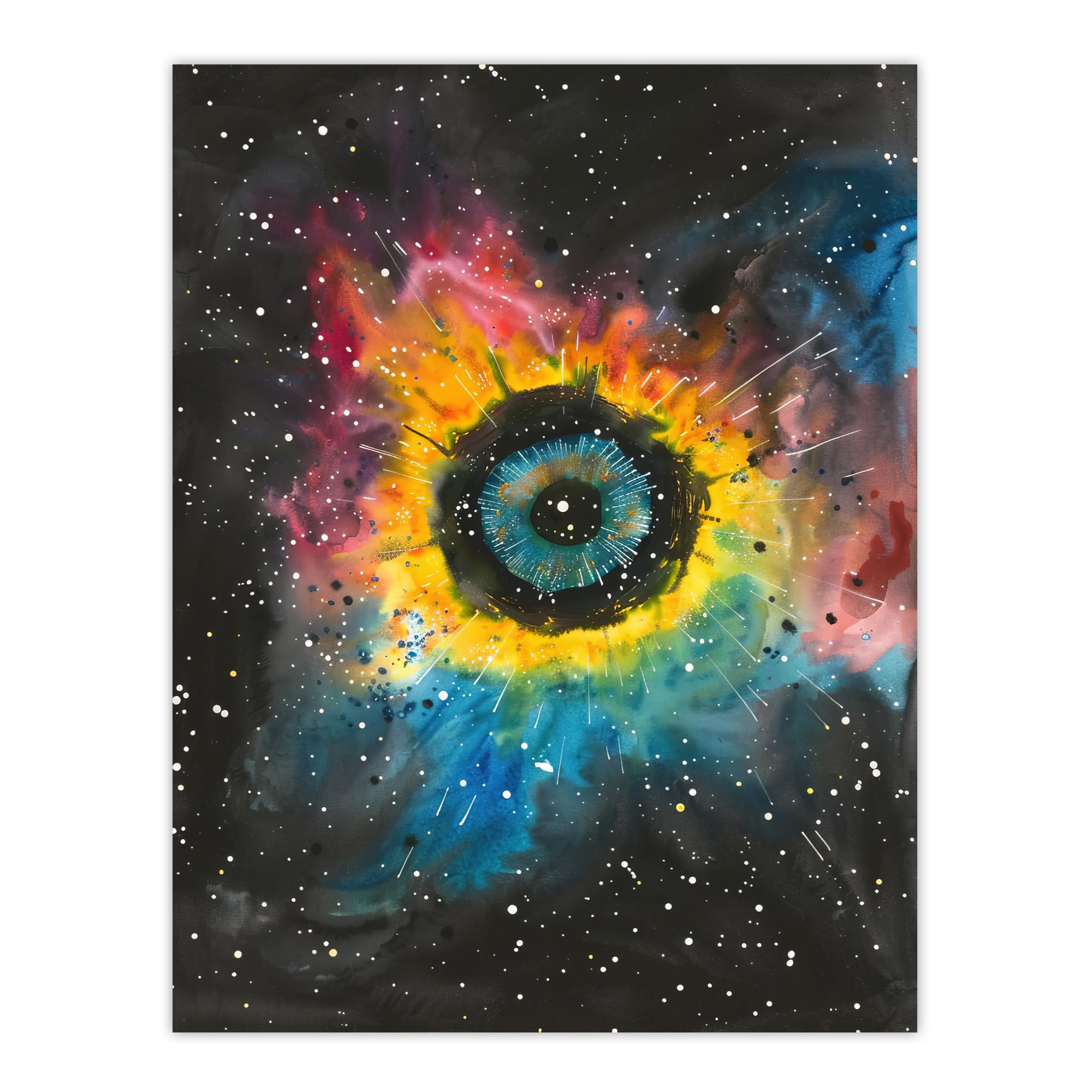 Artery8 The Eye of God Nebula Abstract Space Painting Living Room Large Wall Art Poster Print Thick Paper 18X24 Inch