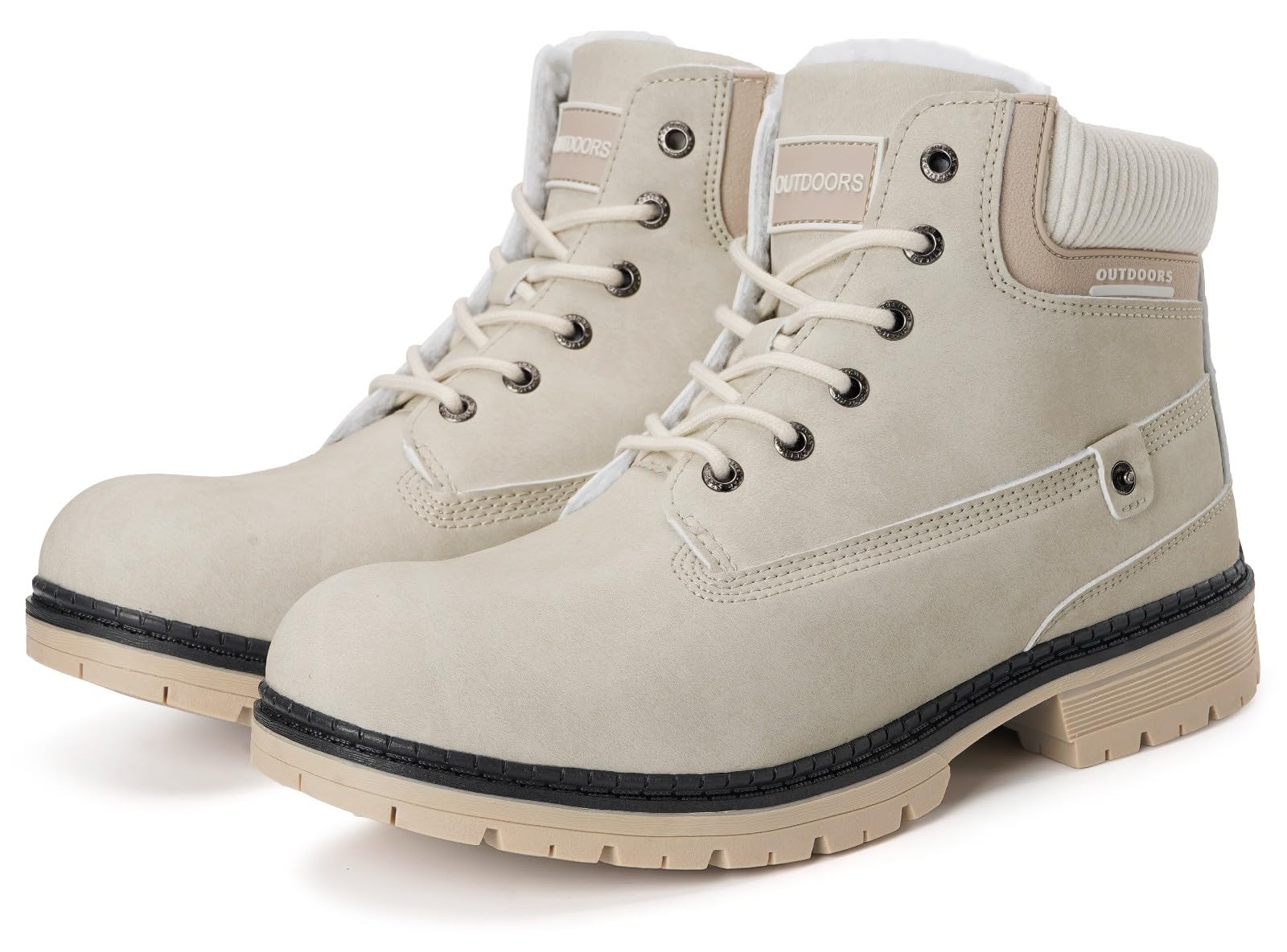 Eagsouni Winterschuhe Herren Damen | Wasserdicht, rutschfest, Kunstleder, Winter