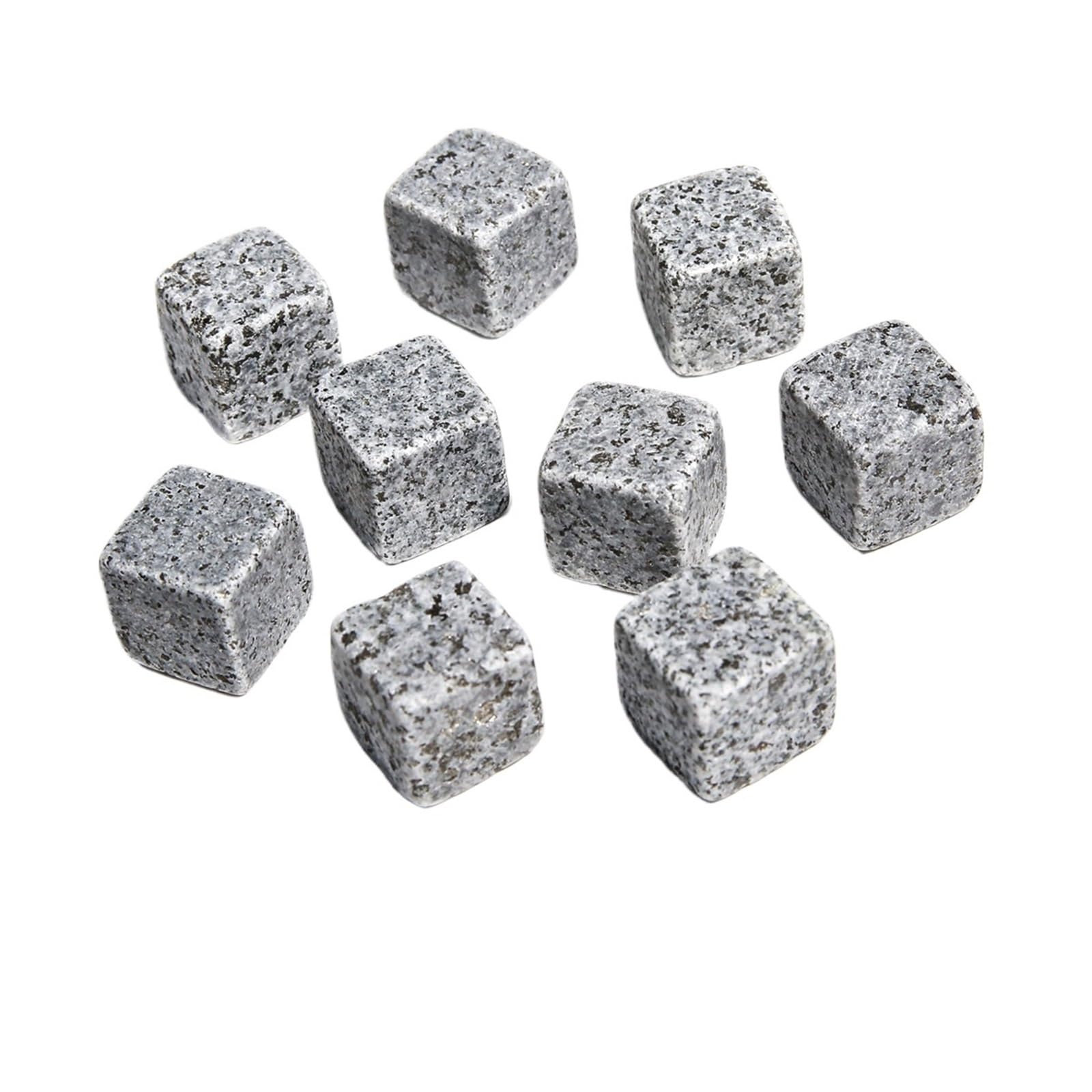 Barware Whiskey Stones 9PCS Reusable Chilling Stones Set for Scotch Whiskey Cocktails Reusable(D)