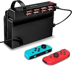 Park Sung Switch Game Switcher, Switch Game Card Reader, 8-in-1 Game Cards Holder, Quick Switching Adapters for Switch/Switch OLED (4 for Game+4 for Storage)