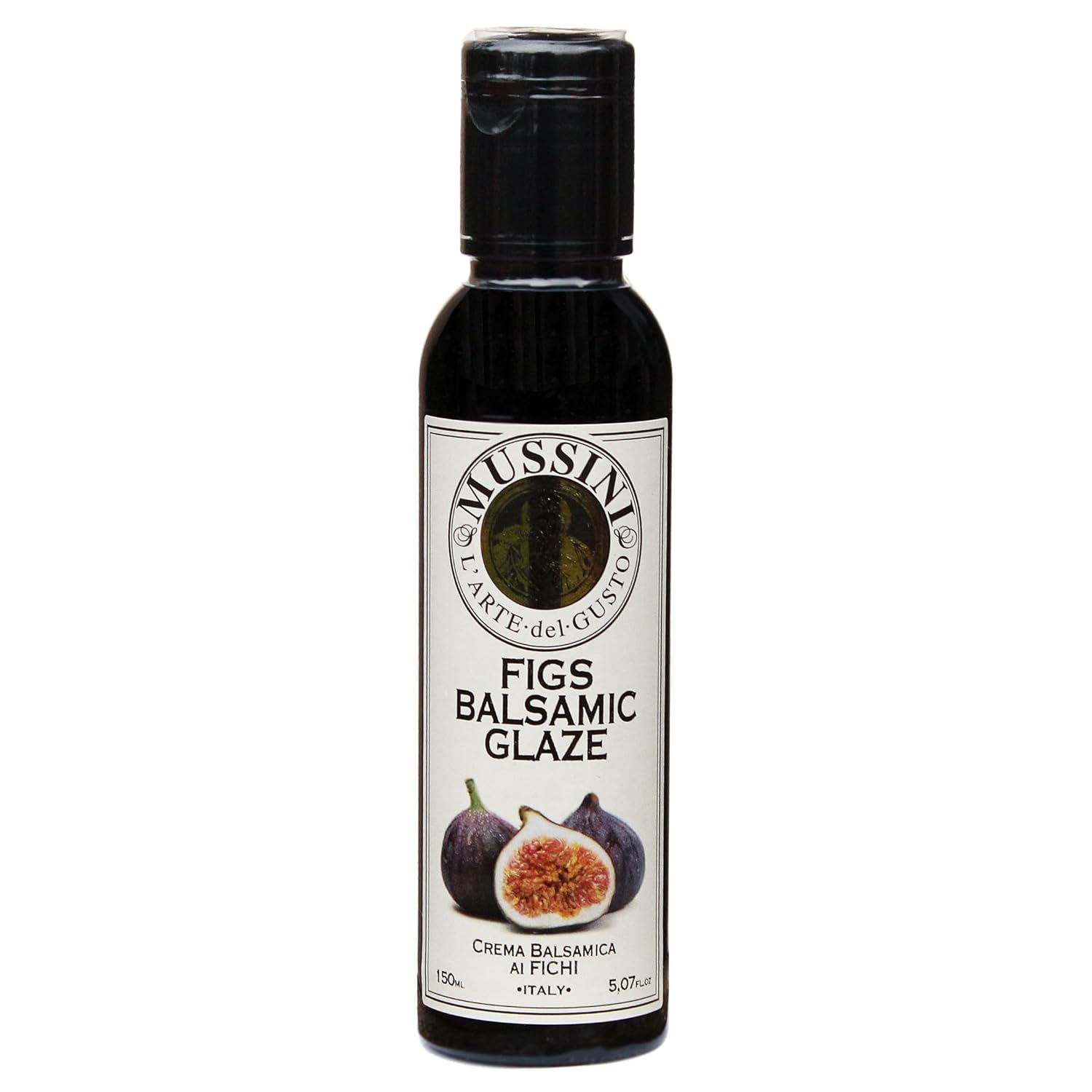 Mussini Crema, Fichi Balsamic Glaze with Fig, 5.07-Ounce Bottles (Pack of 2)