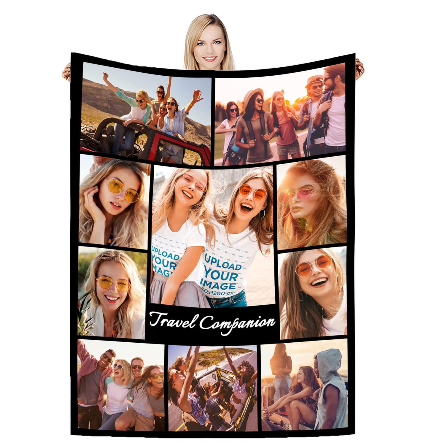 DSSHENGDS Best Mum Gifts，Personalised Blankets For Birthday，Personalised Couples Blanket，Personalised Photo Gifts For Mum Girlfriend Her Him Anniversary Christmas-J-180 * 200CM