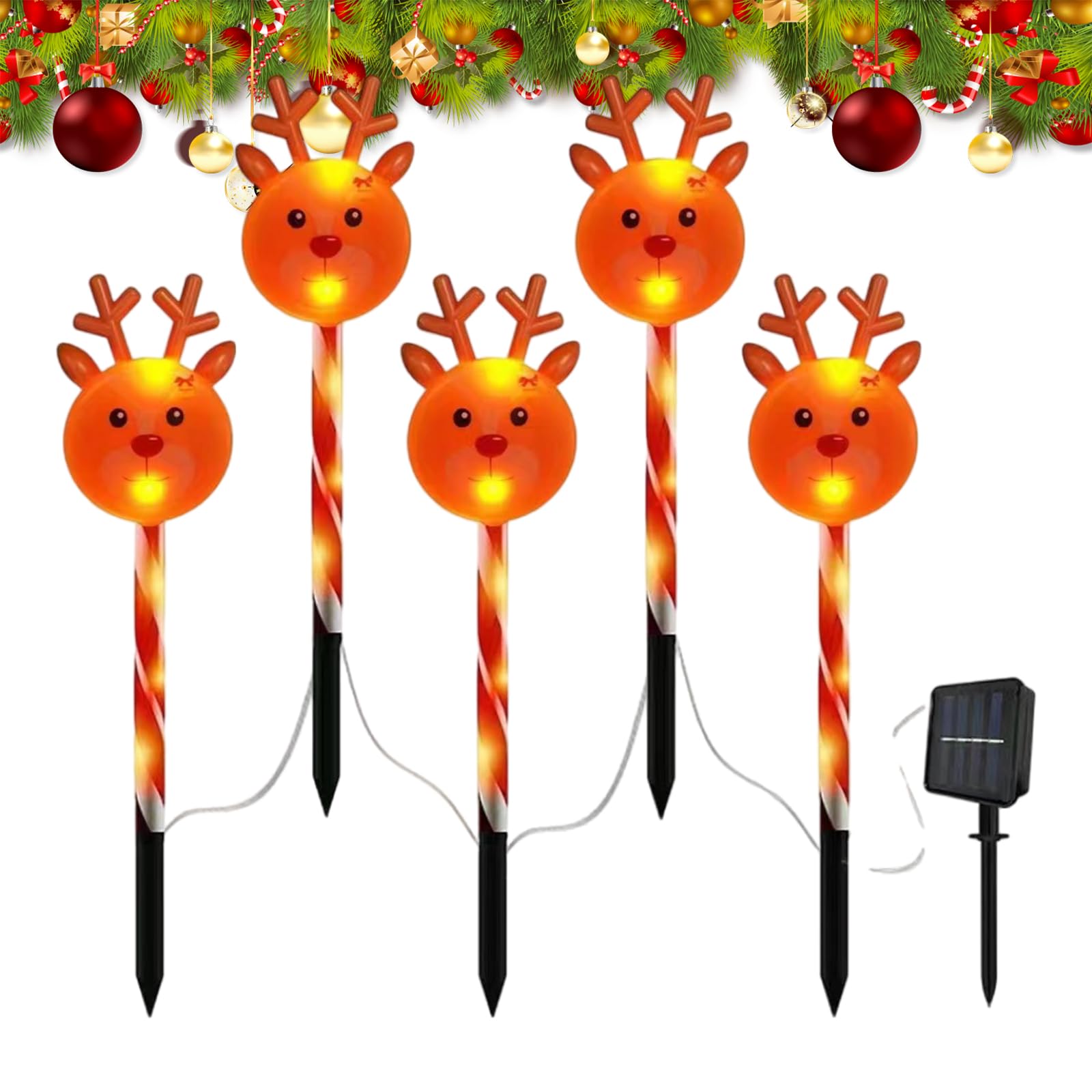 Luminaire paysager de Noël bonhomme de neige solaire étanche LED extérieur