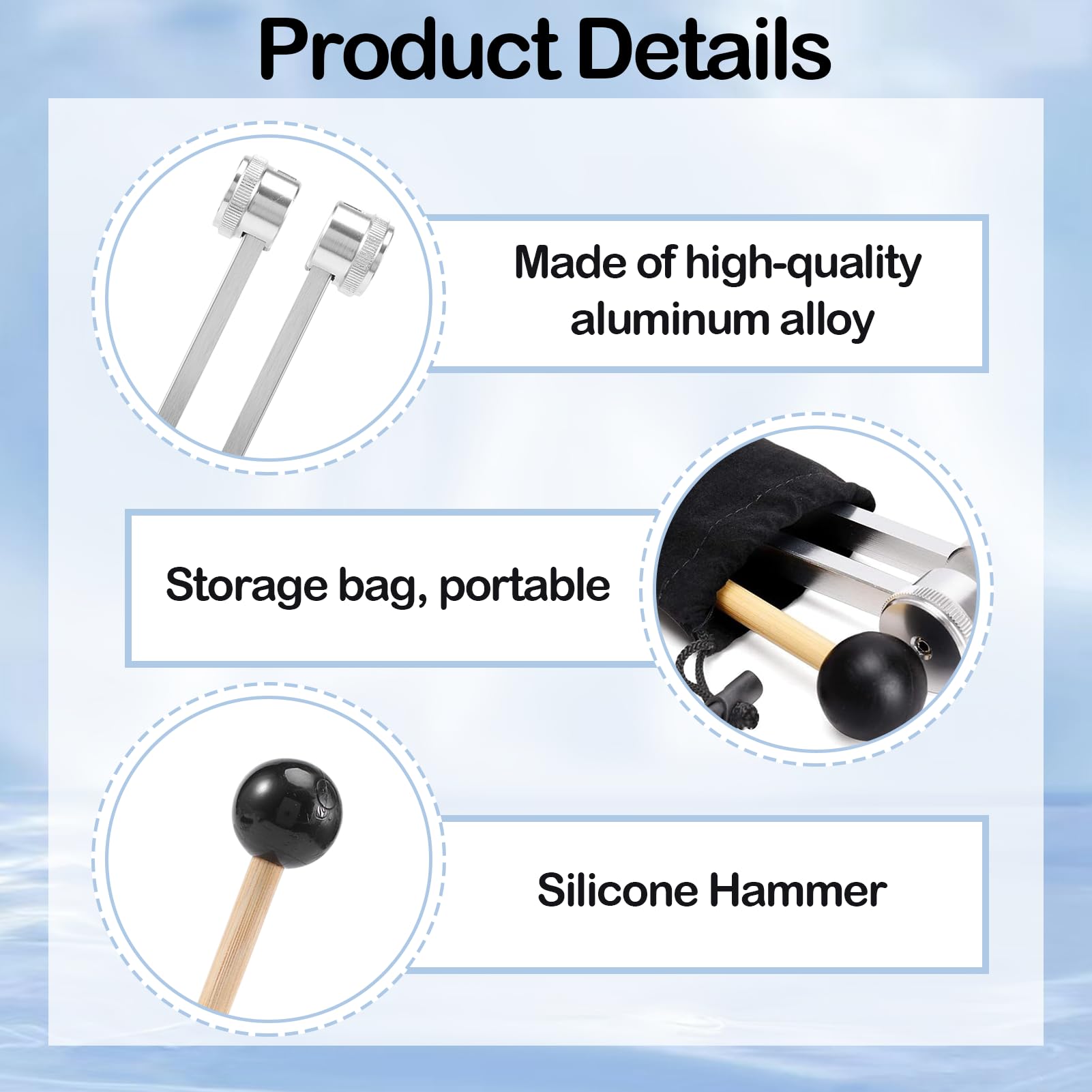 128Hz Tuning Forks for Healing 128Hz Tuning Fork Medical, Healing Instrument - Image 3