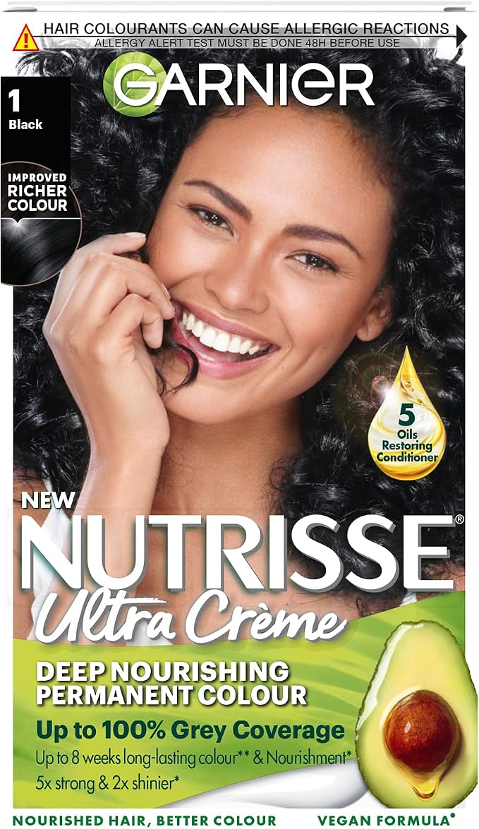 Garnier Nutrisse Permanent Hair Dye 1 Black