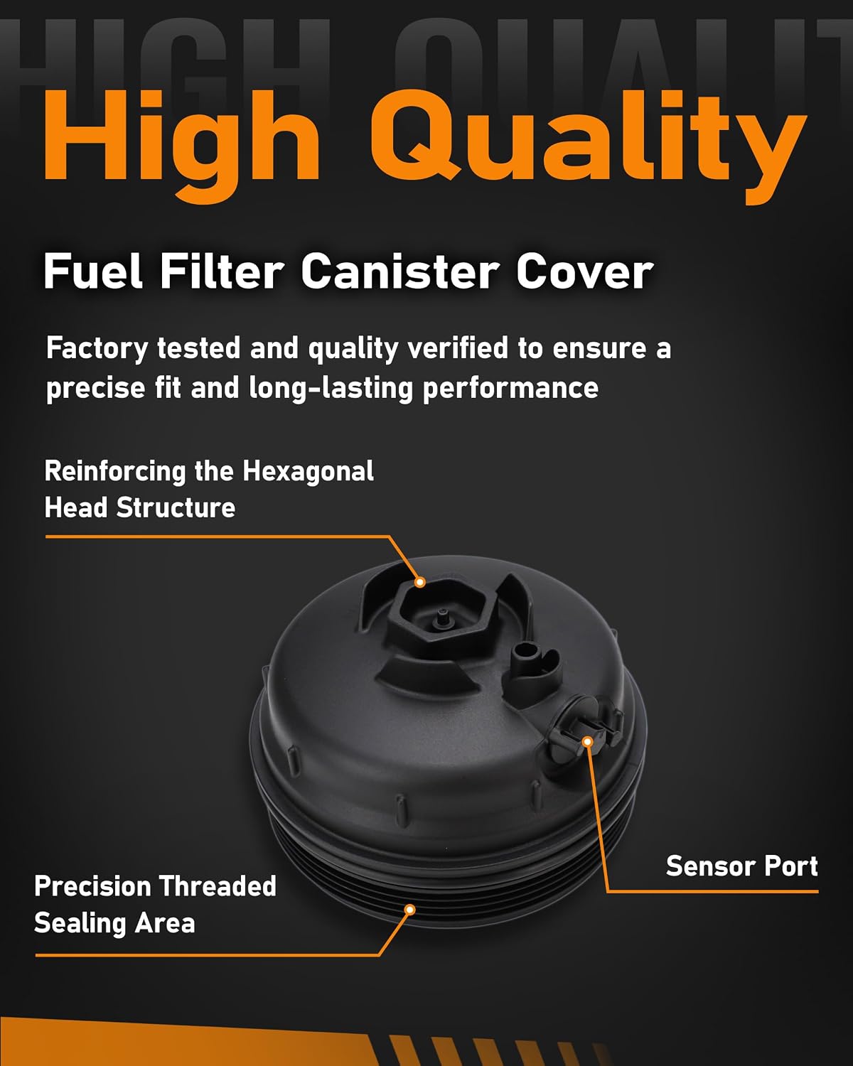 Fuel Filter Canister Cover Compatible with Ram 1500 3.0L V6 EcoDiesel