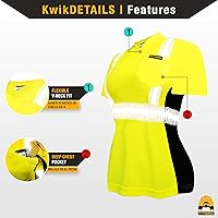 Vista 5 de KwikSafety - Charlotte, NC - Vixen Hi Vis Short Sleeve Safety Shirt for Women [Angel Hair Reflective Tape]