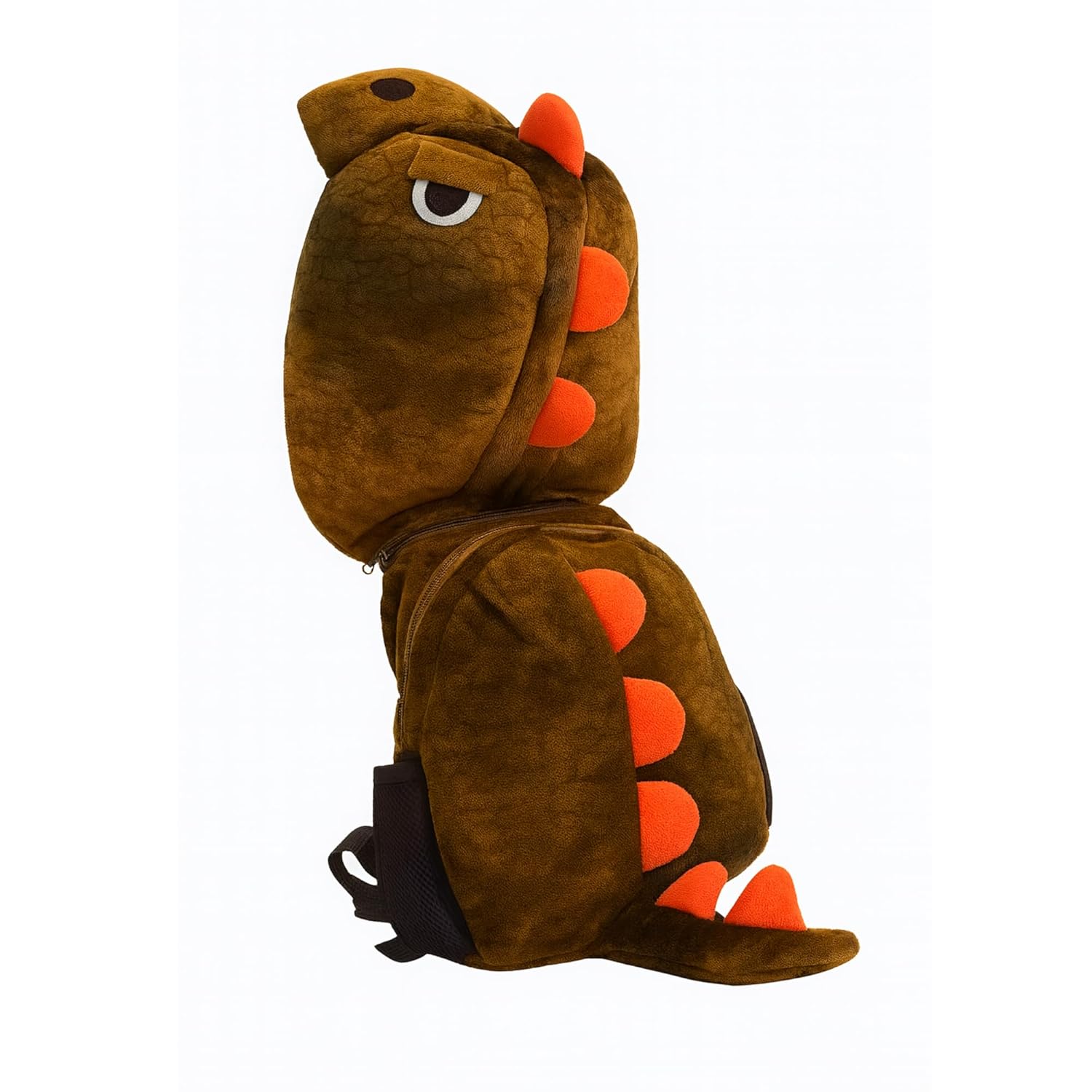 Mochila Infantil com Capuz de Dinossauro J’PRIB – Macia e Confortável Alças Ajustáveis Zíper