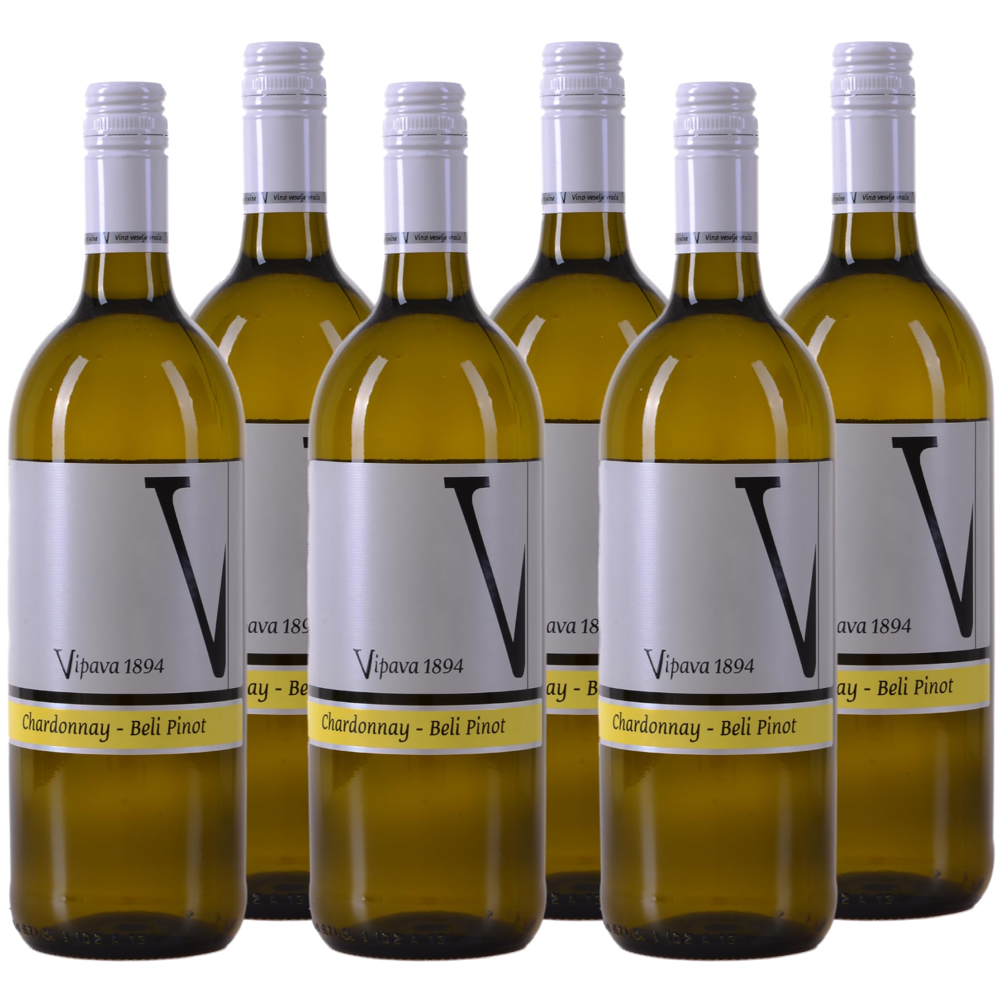 Vipava 1894 Trocken Cuvée Chardonnay/Beli Blanc (6 x 1 L)