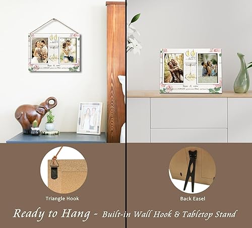 Miniatura 3 de A'arkaJ (1-99) Marco de Fotos de Aniversario de Boda, Regalo de Aniversario de Boda para Pareja, Recién Casados. Regalo de Compromiso para Ella o