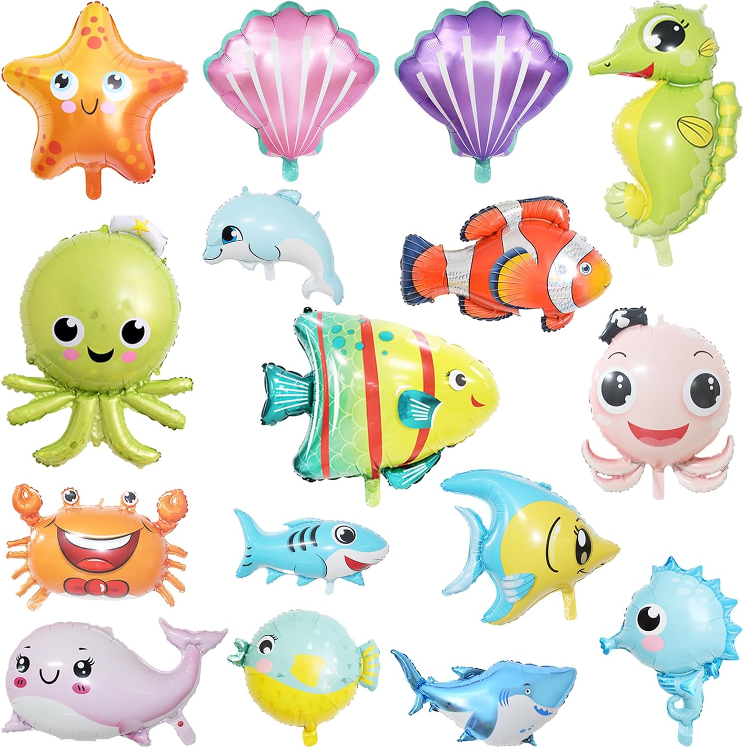 Aazon.co: Under The Sea Birthday Decorations, 30Pcs Ocean Theed