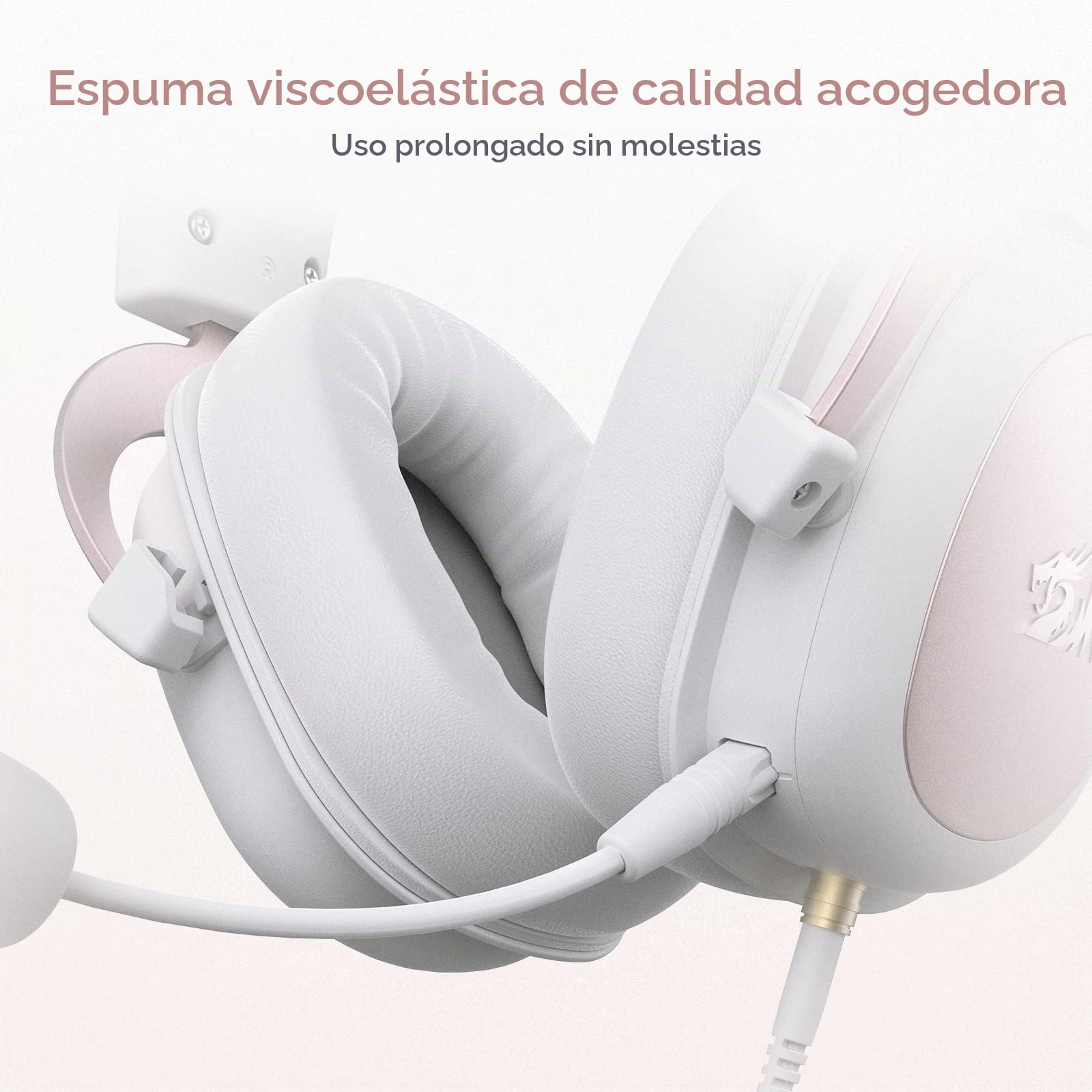 Redragon H510 Cascos Cable 7.1 53mm Multiplataforma | cascos gaming cable sonido envolvente 7.1 almohadillas viscoelásticas drivers 53mm micro desmontable PC PS4 Xbox