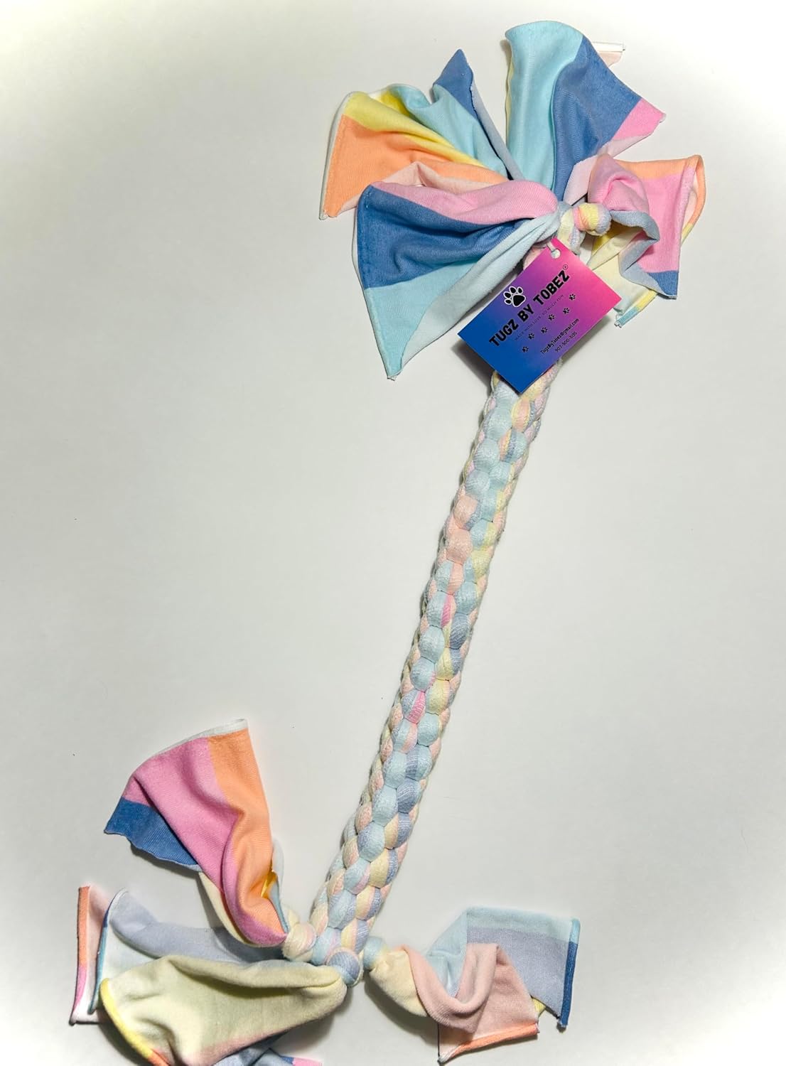Handmade Stretchy tuggable Dog Toy (Various, Large)