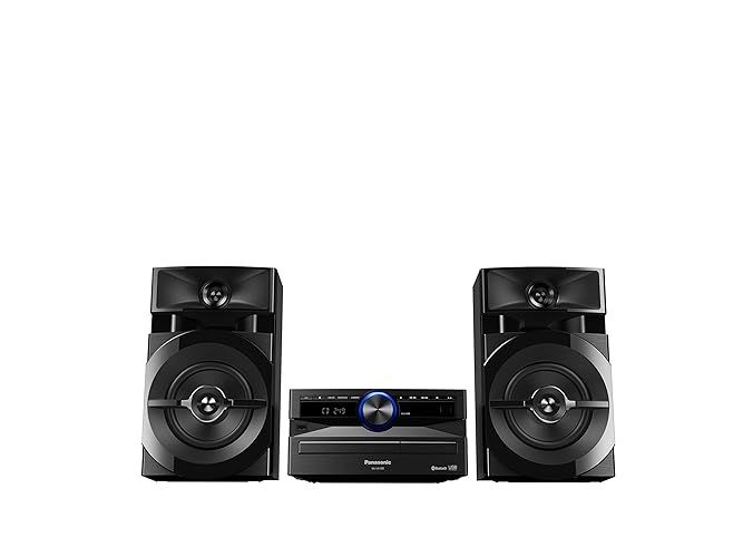 Panasonic SC-UX100E-K Black 300W Mini Hi-Fi System with Bluetooth, USB, CD Player, FM Radio, Manual EQ - FM/AM RDS-Radio - Single