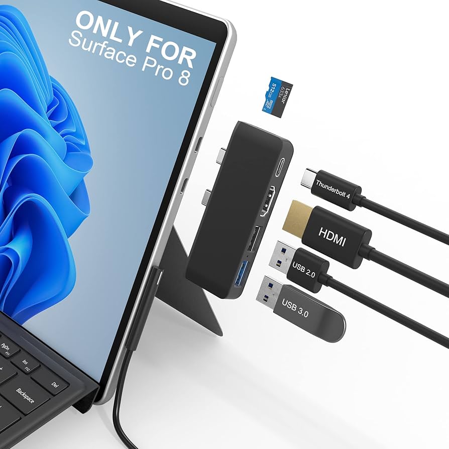 Amazon.com: Surface Pro 8 Hub Docking Station with USB-C