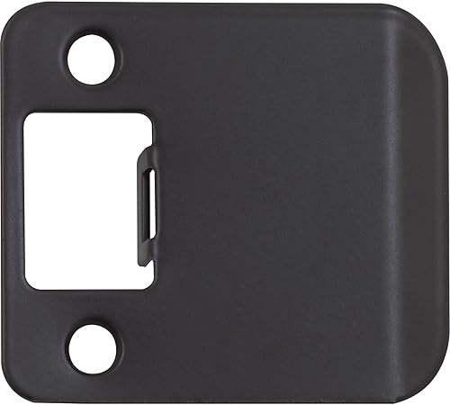 Miniatura 8 de Stone Harbor Hardware Placa de borde extendido de esquina redonda, 2-14 x 2 pulgadas, (2-12 pulgadas de longitud total), cromo pulido