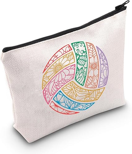 Miniatura 7 de MNIGIU Regalos para amantes del voleibol, bolsa de maquillaje de voleibol, regalo de jugador de voleibol, regalo de entrenador de voleibol, regalo