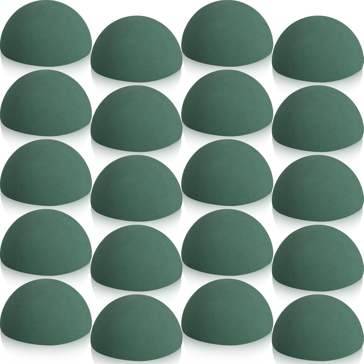 Amazon.com: 20 Pack Green Floral Dry Foam Half Ball Block Dry Foam ...