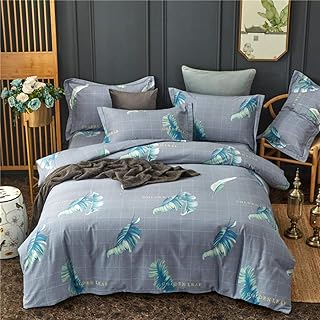 yaonuli Copripiumino da Letto in Cotone e Frassino a Quattro Pezzi 2.0 levigatura in Cotone 220 * 240 cm Lenzuolo 245 * 270 cm Federa Due