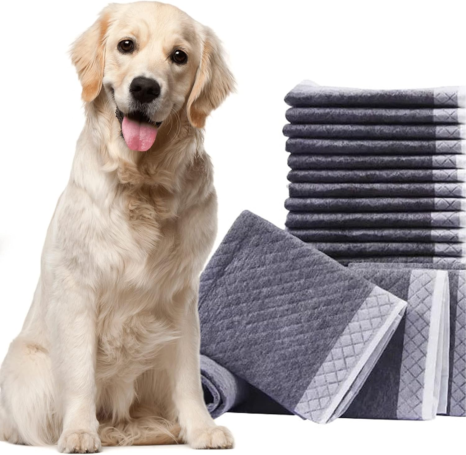 clothmile 50 Count Activated Charcoal Pet Pee Pads