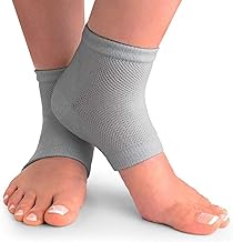 Concepta Crack Cotton Foot Protector Moisturizing Socks with Spa Gel, Heel Pain Relief Silicone Gel Pad Heel Protector Socks with Spa Botanical for Men and Women Cotton Socks Multicolour (Pack of 1 Pair)