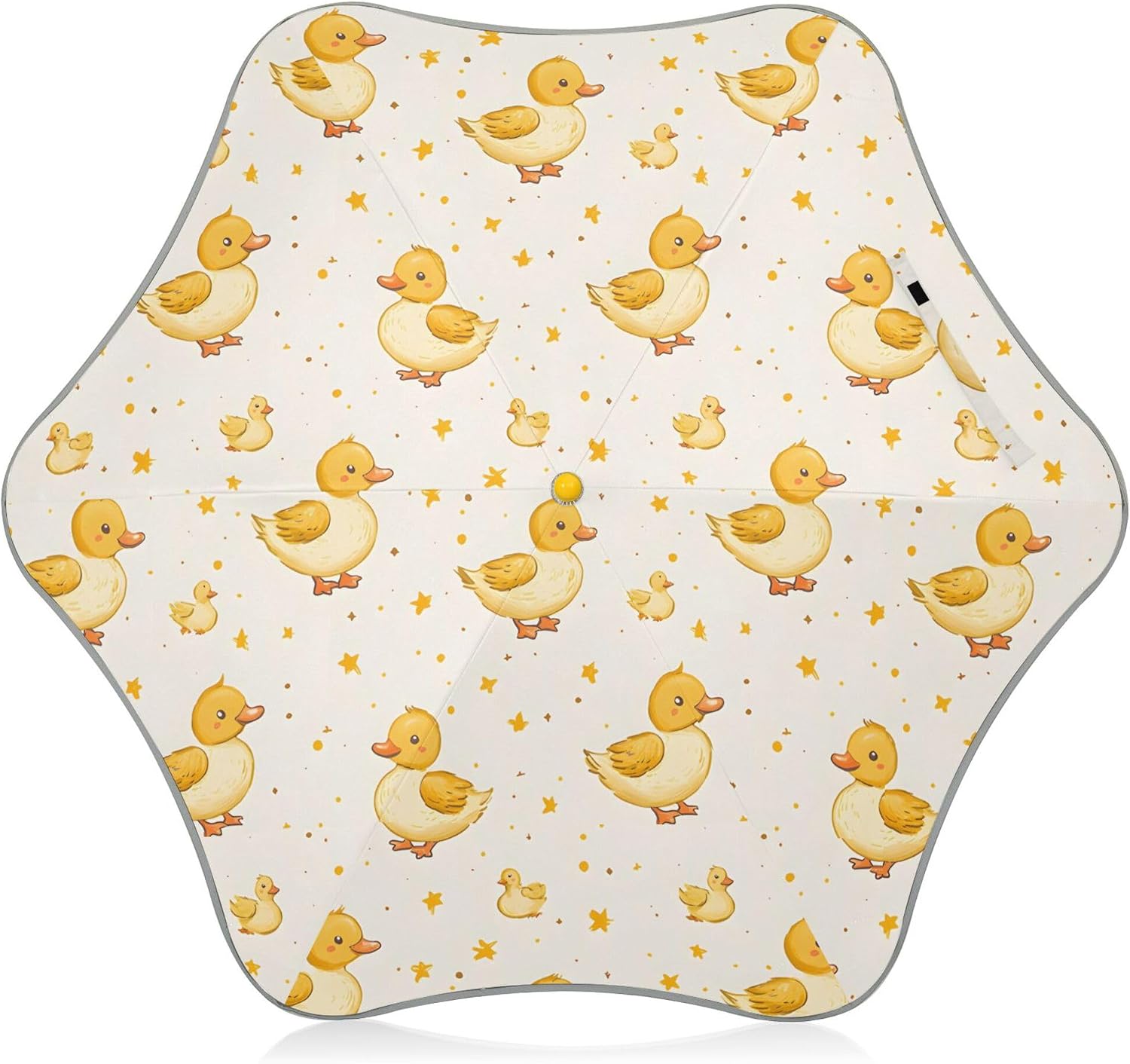 ALAZA Animal Duck Star Kids Umbrella for Girls Boys Toddler Children Rain & Sun Umbrella