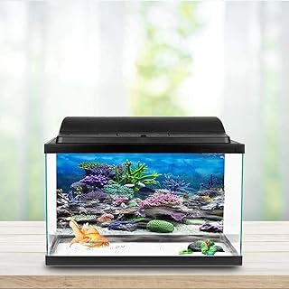 Bellissimo Pesce Poster Sfondo di Acquario, Sfondo di Acquario Nero, Sfondo di Acquario, Acquario per Uso Domestico del Padiglione dell'Oceano per Acquario(91 * 50cm)