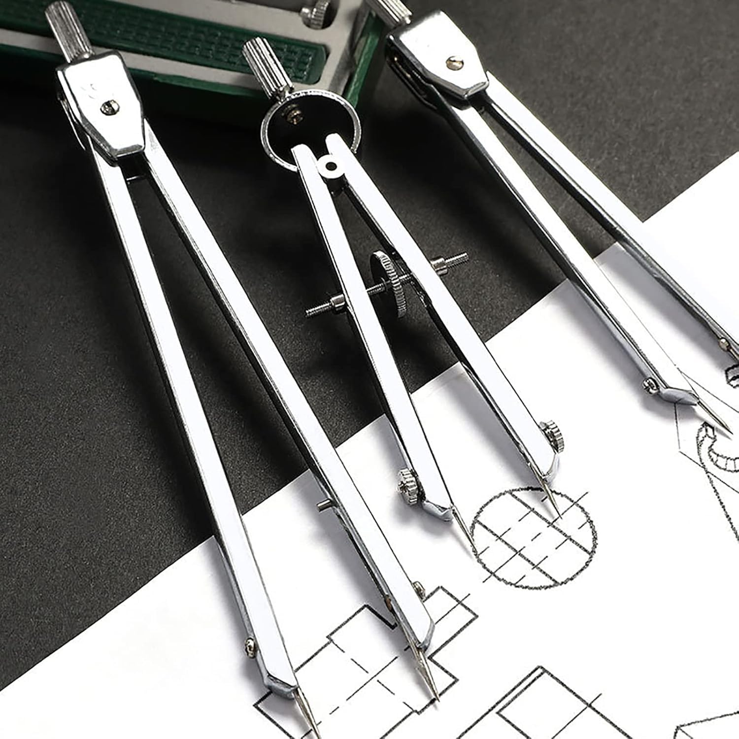 23-teiliges Geometrie-Set, Professionelle Zeichenwerkzeuge Zum Zeichnen Und Erstellen Von Kreisen, Konstruktionskompass-Set Mit Großem Verlängerungsbalken, Für Zeichner, Designer, Segler