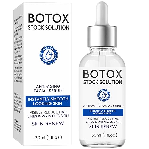 Botox - Suero facial con vitamina C y E, suero facial instantáneo y antienvejecimiento, mejora el colágeno de la piel, reduce las líneas finas,