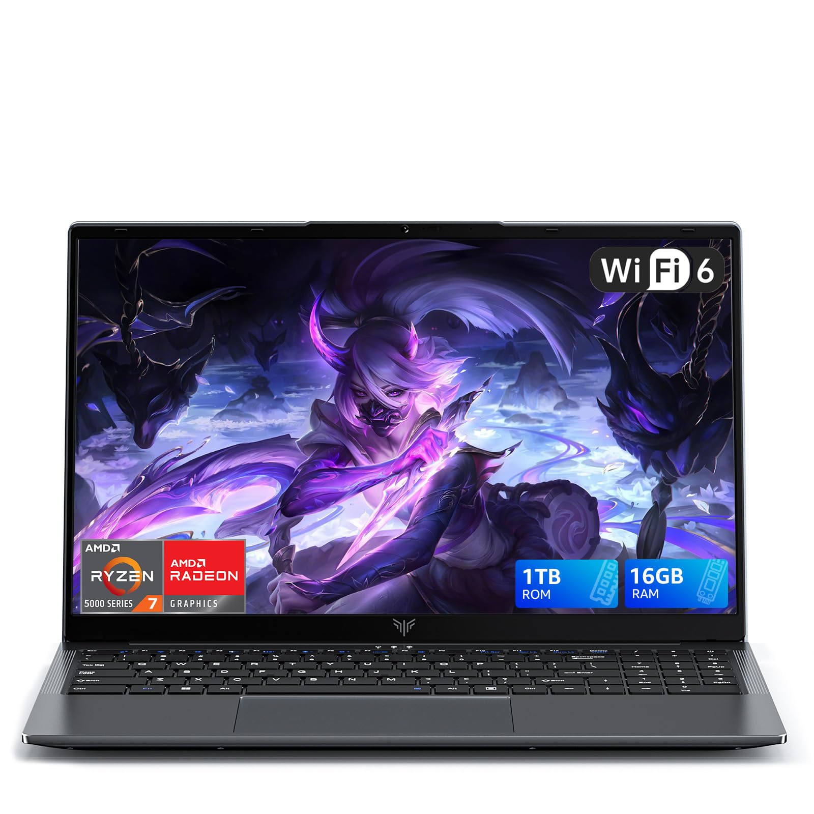 ACEMAGIC 2026 Notebook Gaming 16GB RAM 1 TB SSD,Ryzen 7 5825U,Fino a 4,5 GHz,Portatili 15.6 Pollici 1080 FHD,Radeon RX Vega 8 Graphics,WiFi 6,HDMI,USB 3.2,Type C,Pc Portatile Gaming