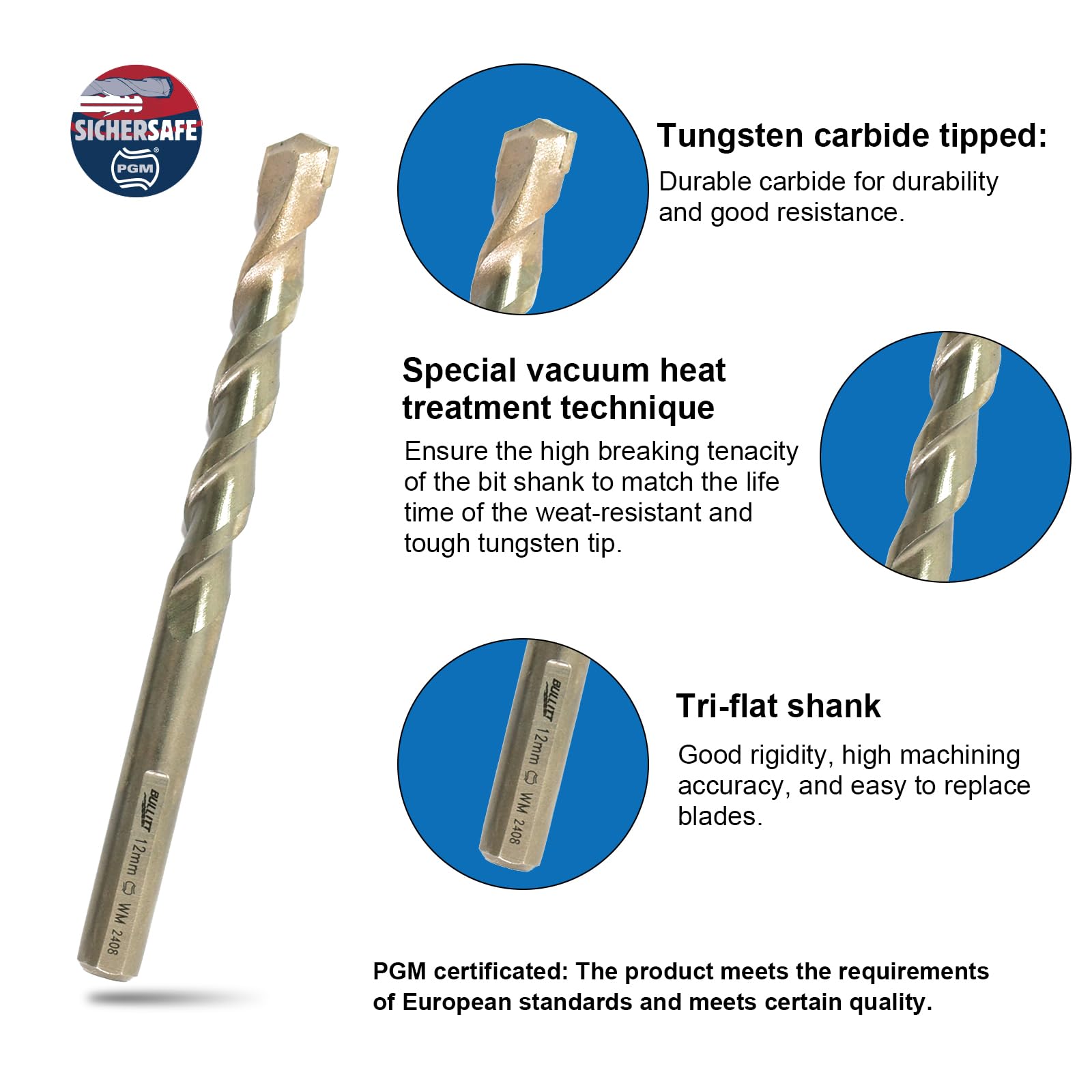 BULLITT 7Pcs Masonry Drill Bits - Image 3